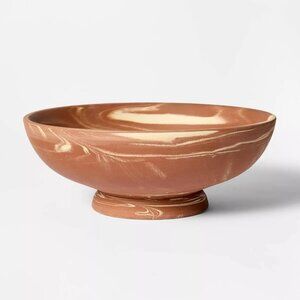 Threshold Studio McGee Marbled Ceramic Decorative Bowl Rust -‎ Target